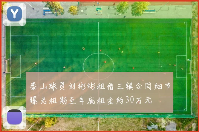 泰山球员刘彬彬租借三镇合同细节曝光租期至年底租金约30万元